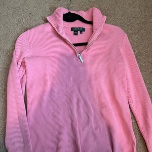 Pink Ralph Lauren Quarter Zip